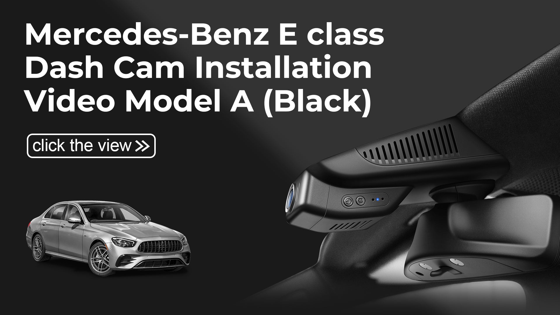 Load video: Mangoal 4K Dash Cam for Mercedes-Benz E-class W213 Gen5 2017-2023 &amp; E53 E63 AMG 2018-2024 (Model A Black)
