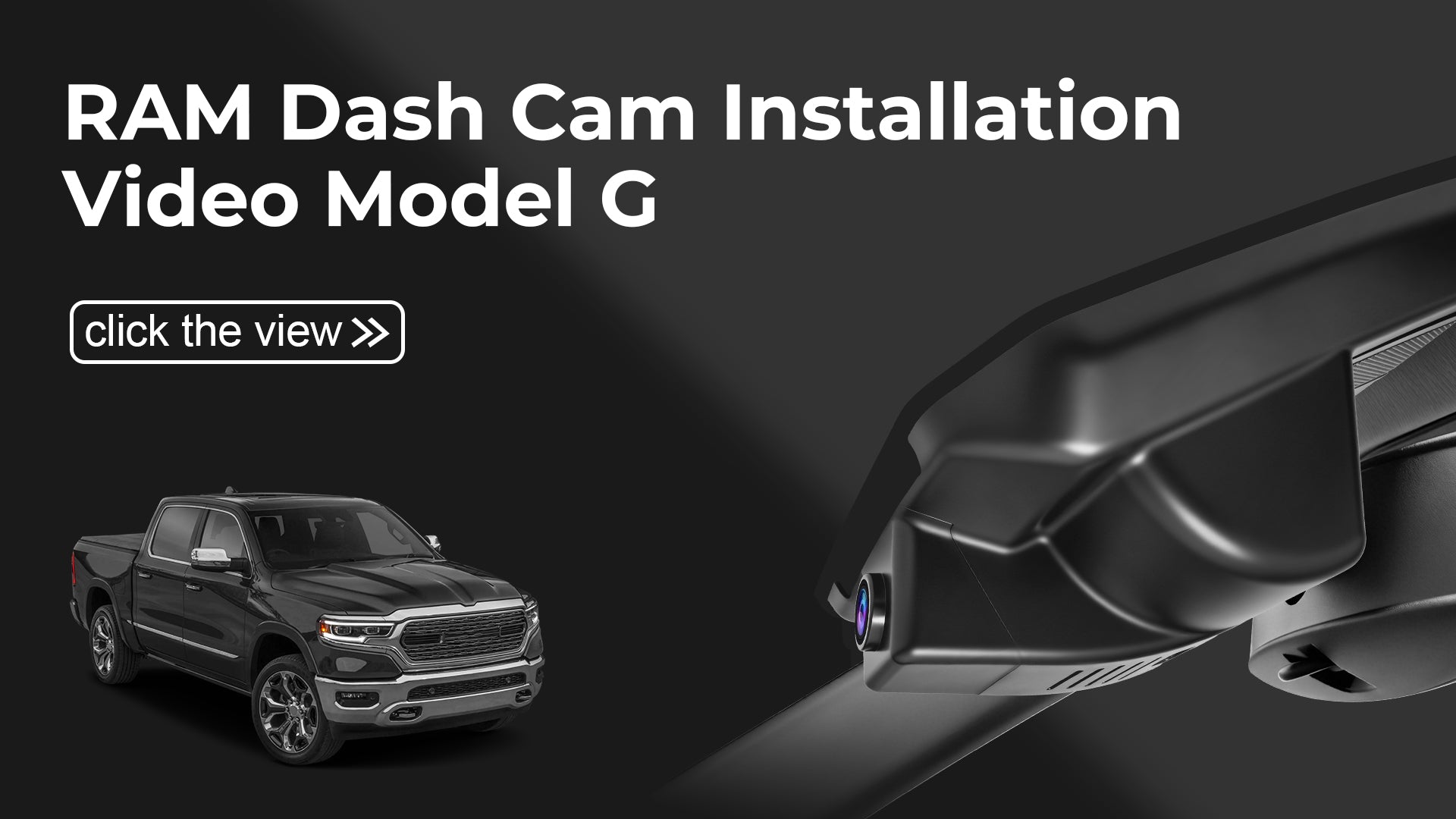 Load video: Mangoal Front 4K &amp; Rear 2K HDR Dash Cam, Dual STARVIS 2, for Dodge Gen5 RAM 1500 2025-2026(Model G)