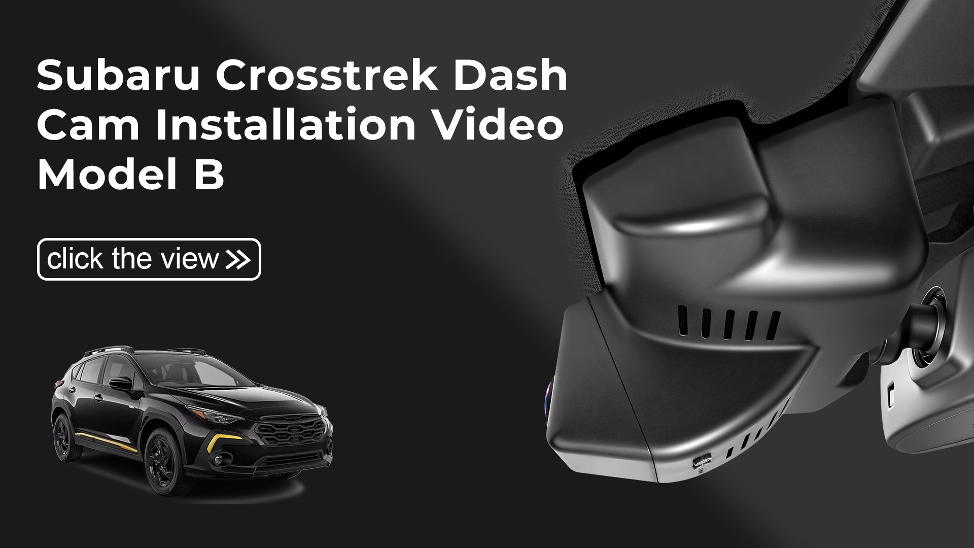 Load video: Mangoal Front 4K &amp; Rear 1080P Dash Cam for Subaru Crosstrek 2024-2026 (Model B)