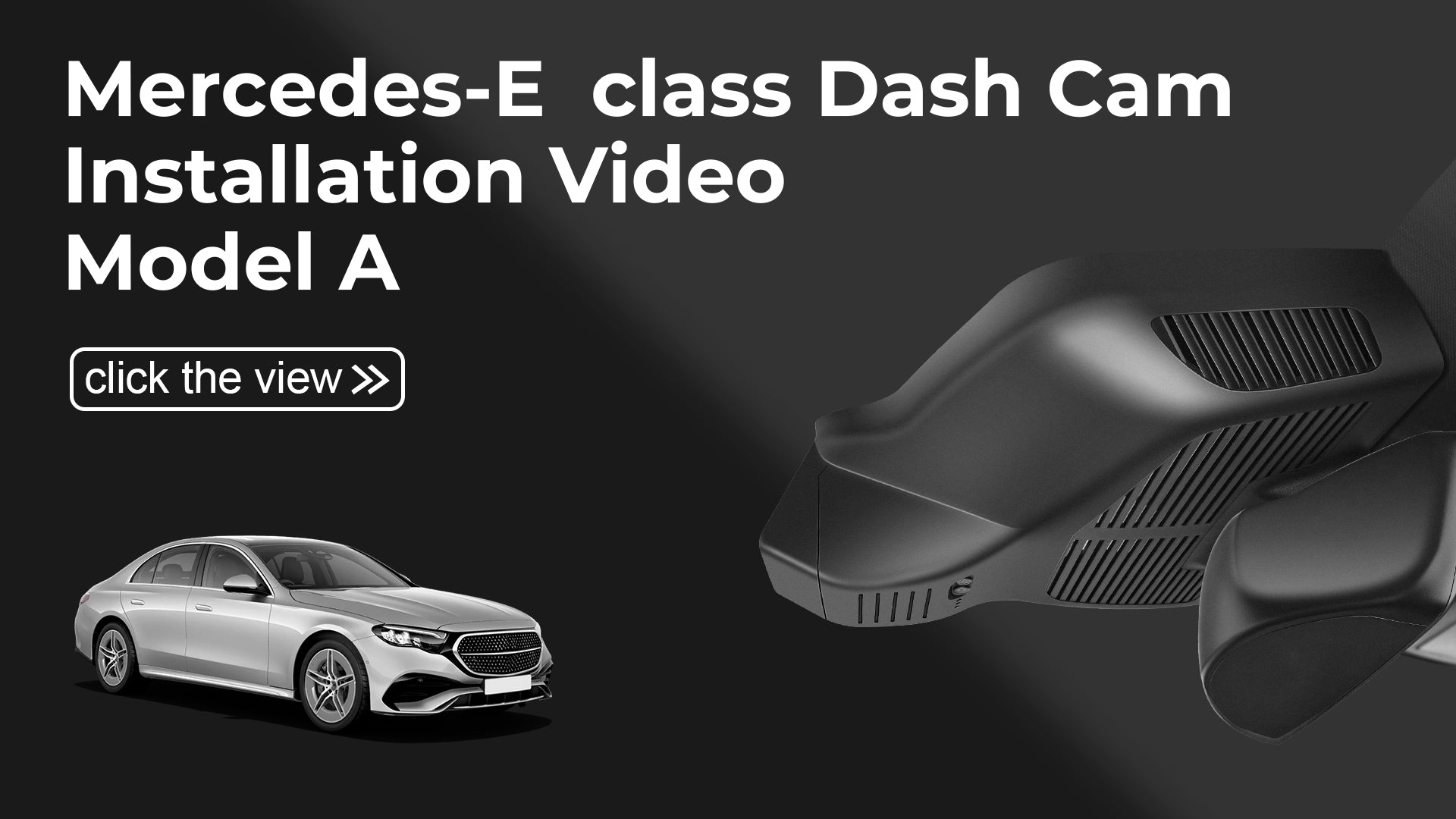Load video: Mangoal 4K Dash Cam for Mercedes-Benz E-Class W214 Gen6 2024-2026 &amp; AMG E 53 2025+(Model A)