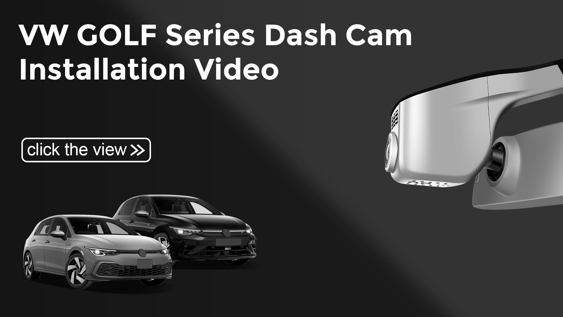 Load video: Mangoal Front 4K &amp; Rear 2K HDR Dash Cam, Dual STARVIS 2, for Volkswagen Golf &amp; Golf GTI &amp; Golf R MK 7/7.5/8 2015-2025 (Model A Gray)