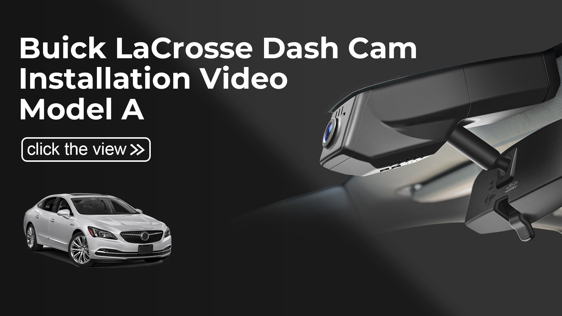 Load video: Mangoal Front 4K HDR Dash Cam STARVIS 2 for Buick Lacrosse 2014-2019(Model A)