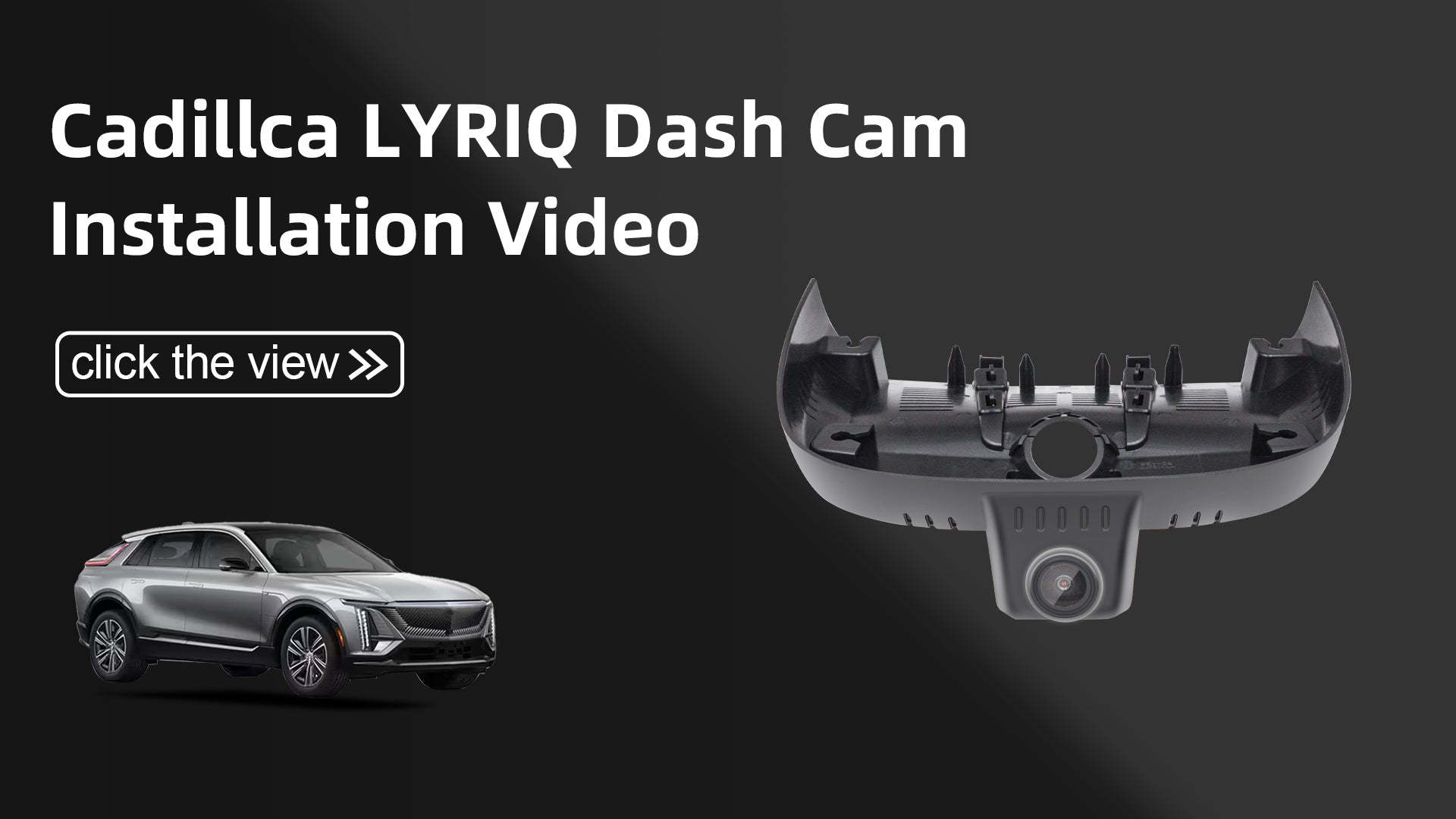 Load video: Mangoal Front 4K HDR Dash Cam STARVIS 2 for Cadillac Lyriq 2023-2026