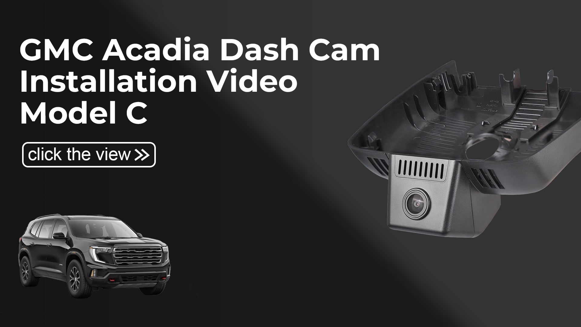 Charger la vidéo : Mangoal 4K Dash Cam for GMC Acadia 2024 - 2026 (Model C)
