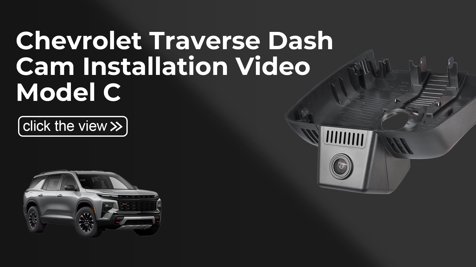 Load video: Mangoal Front 4K HDR Dash Cam STARVIS 2 IMX678 for Chevy 3rd Gen Traverse 2024-2026 (Model C)