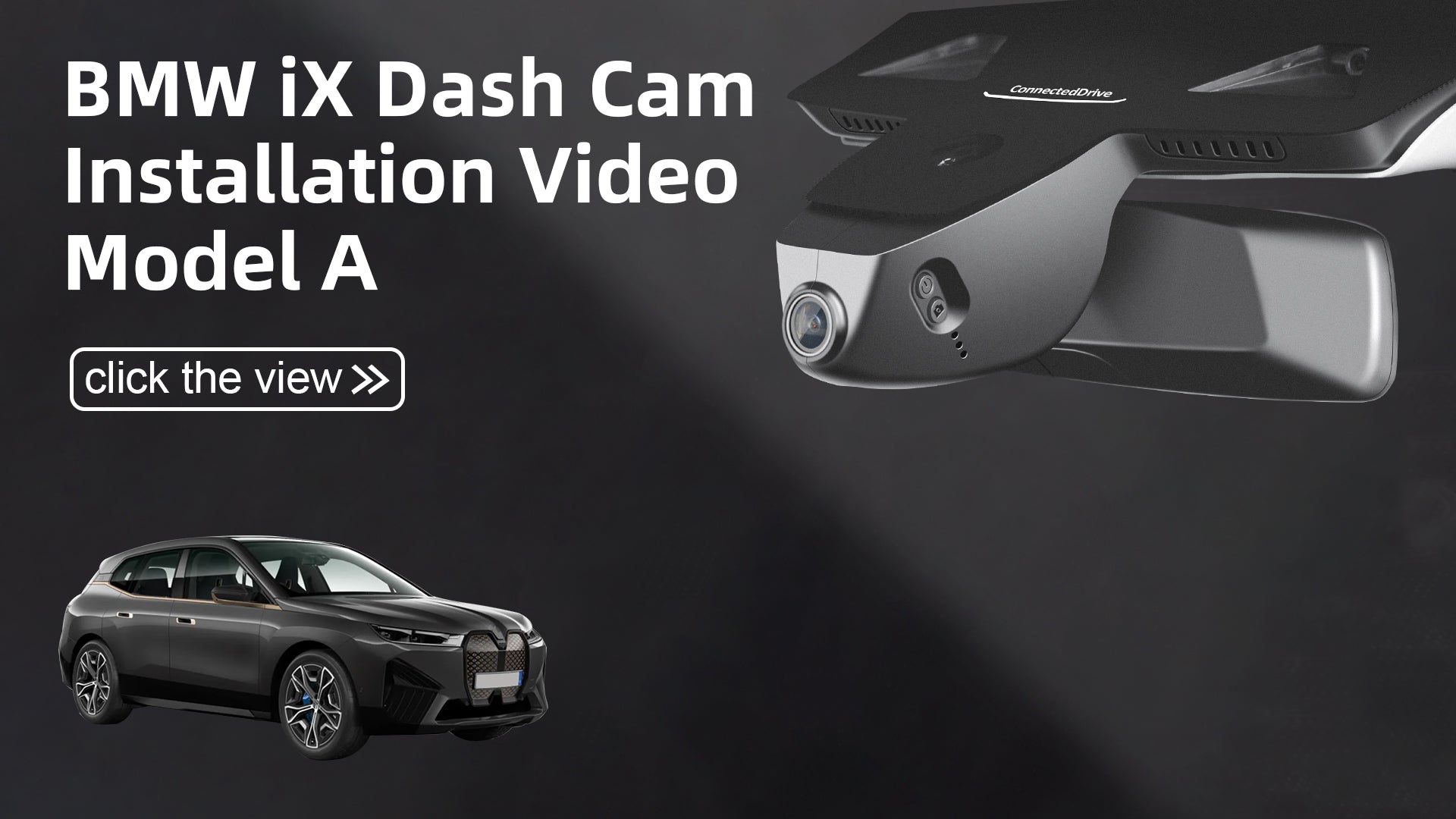 Load video: Mangoal Front 4K HDR Dash Cam STARVIS 2 IMX678 for BMW iX 2022-2026(Model A)
