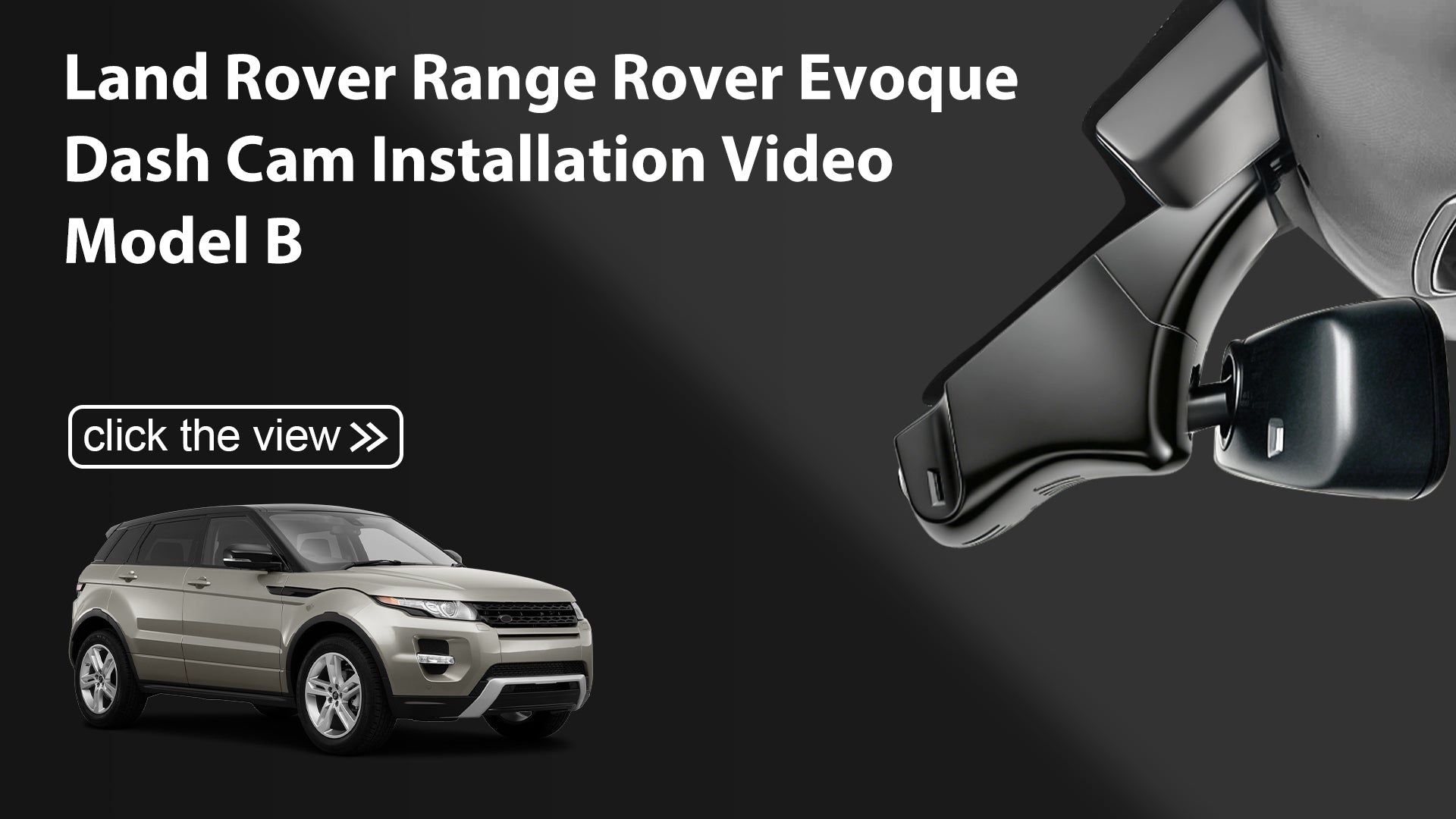 Load video: Mangoal Front 4K &amp; Rear 2K HDR Dash Cam, Dual STARVIS 2 for Land Rover Range Rover Evoque L538 (Model B)
