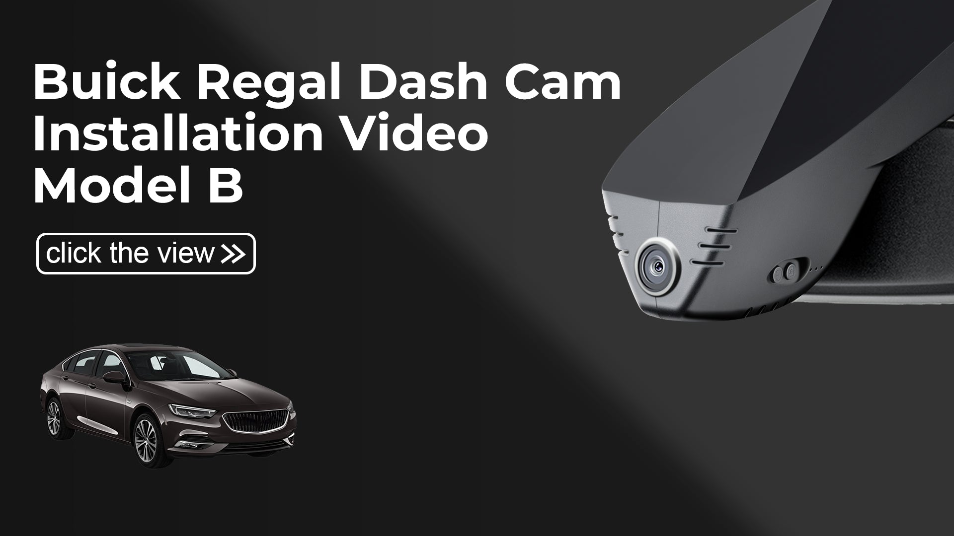 Load video: Mangoal Front 4K HDR Dash Cam STARVIS 2 IMX678 for Buick Regal 2018-2020(Model B)