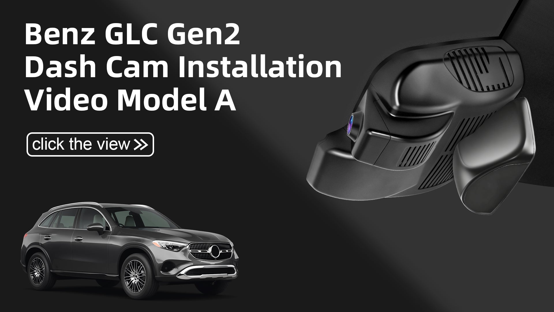 Load video: Mangoal 4K Dash Cam for Mercedes-Benz GLC Gen2 X254/C254 2021-2026(Model A)
