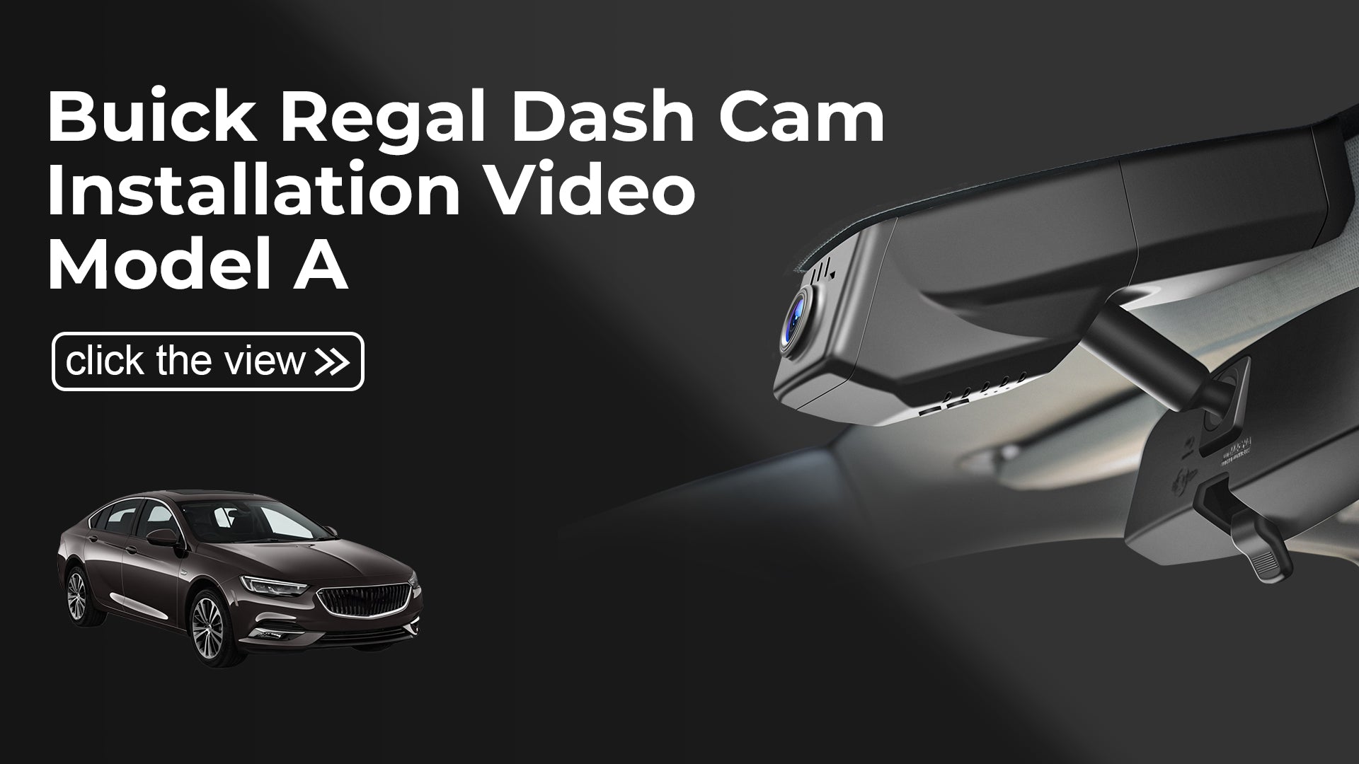 Load video: Mangoal Front 4K HDR Dash Cam STARVIS 2 for Buick Regal 2018-2020(Model A)