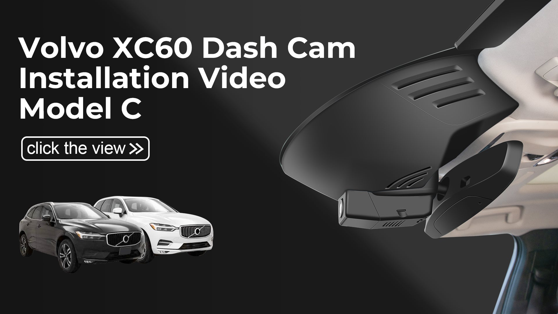 Load video: Mangoal Front 4K HDR Dash Cam STARVIS 2 IMX678 for Volvo XC60 2018 2019 2020 2021 (Model C)