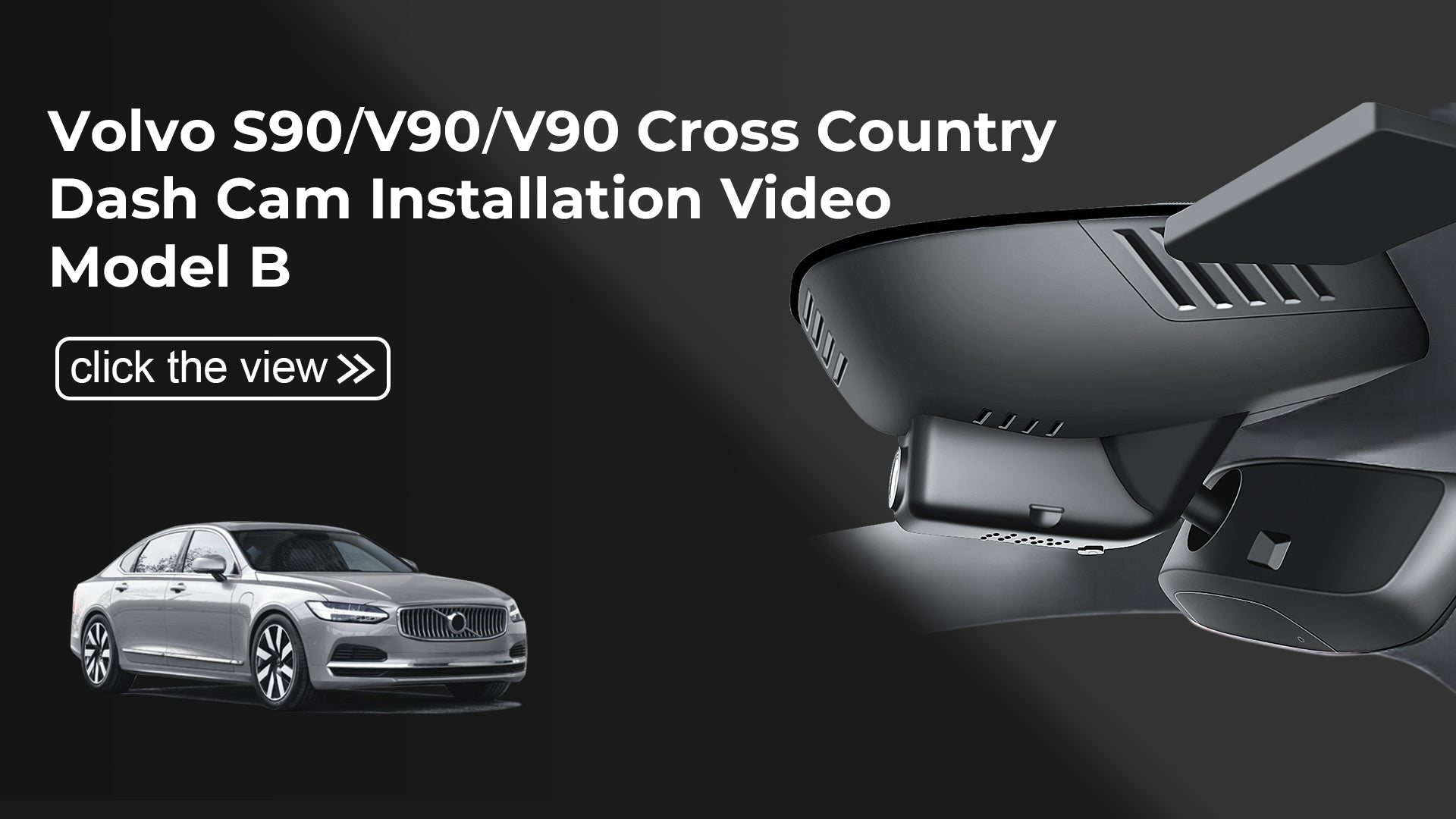 Load video: Mangoal Front 4K &amp; Rear 2K HDR Dash Cam, Dual STARVIS 2 IMX678 IMX675, for Volvo S90 &amp; V90 Cross Country 2022 2023 2024 (Model B)