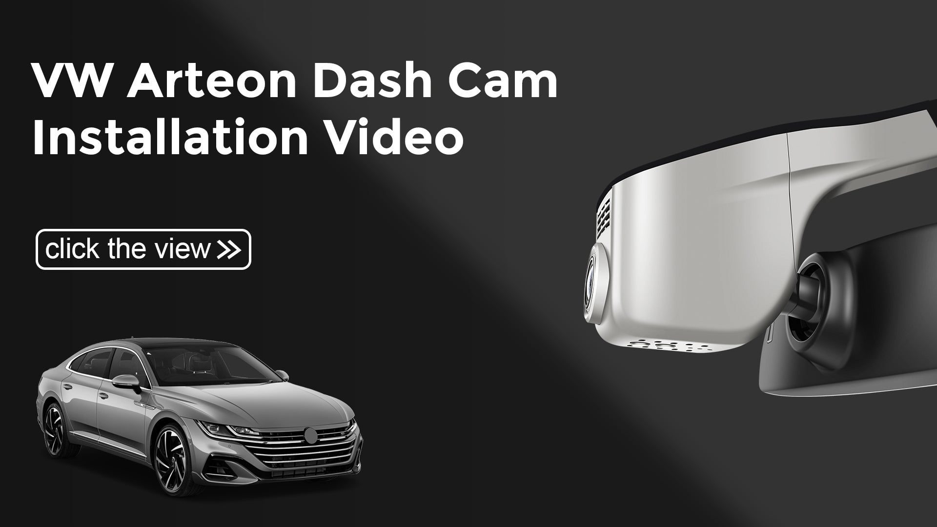 Load video: Mangoal Front 4K HDR Dash Cam STARVIS 2 for Volkswagen Arteon 2018-2024 (Model A Gray)