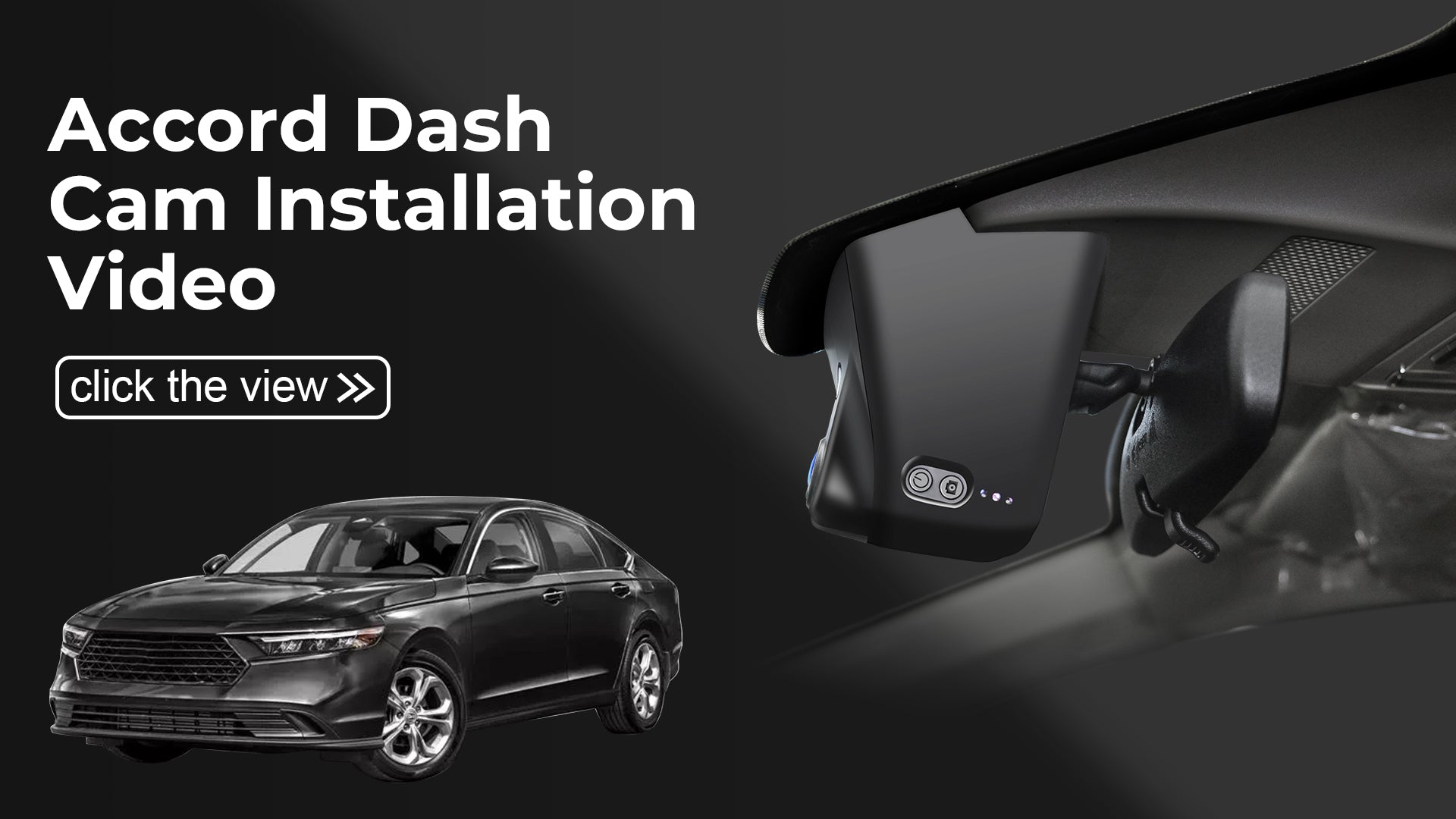 Load video: Mangoal Front 4K HDR Dash Cam STARVIS 2 for Honda CRV 2007-2016, Civic 2009-2018, Accord 2008-2017, HRV &amp; Pilot &amp; Ridgeline, and More