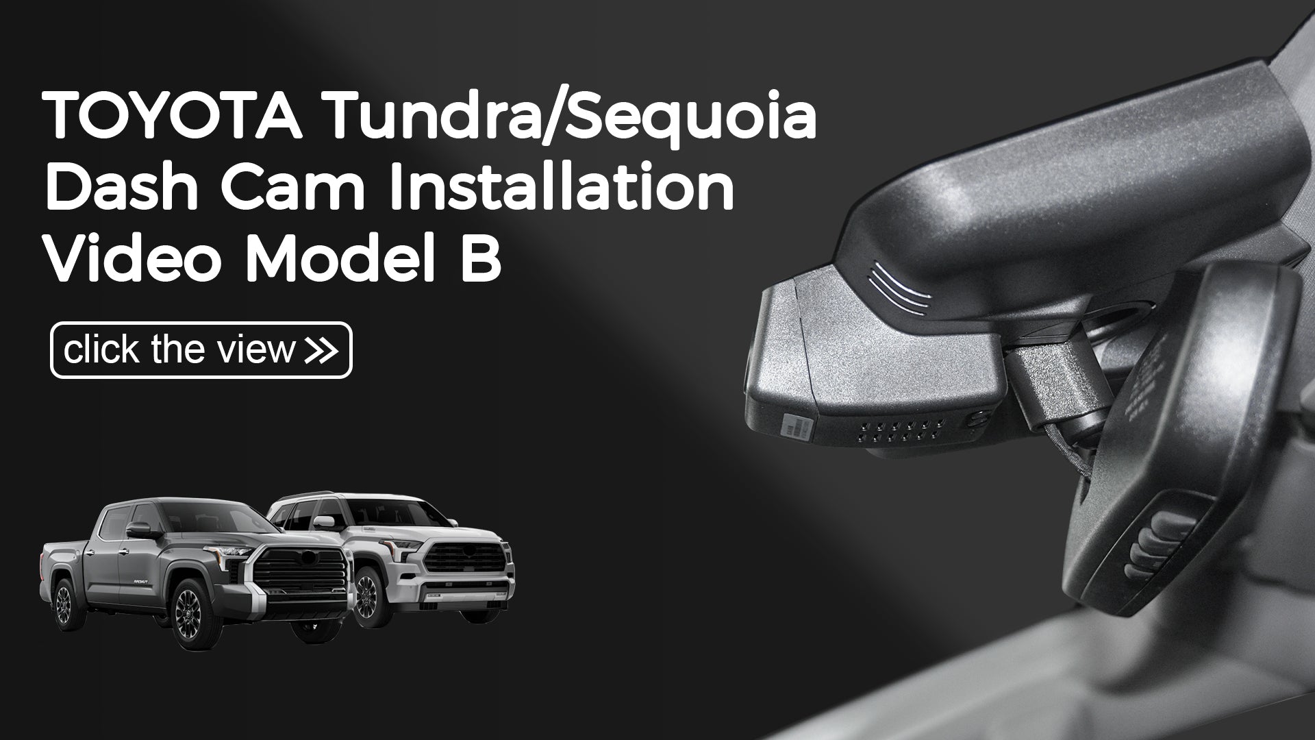 Load video: Mangoal Front 4K &amp; Rear 1080P Dash Cam for Toyota Tundra 2022-2026 &amp; Sequoia 2023-2026 (Model B)