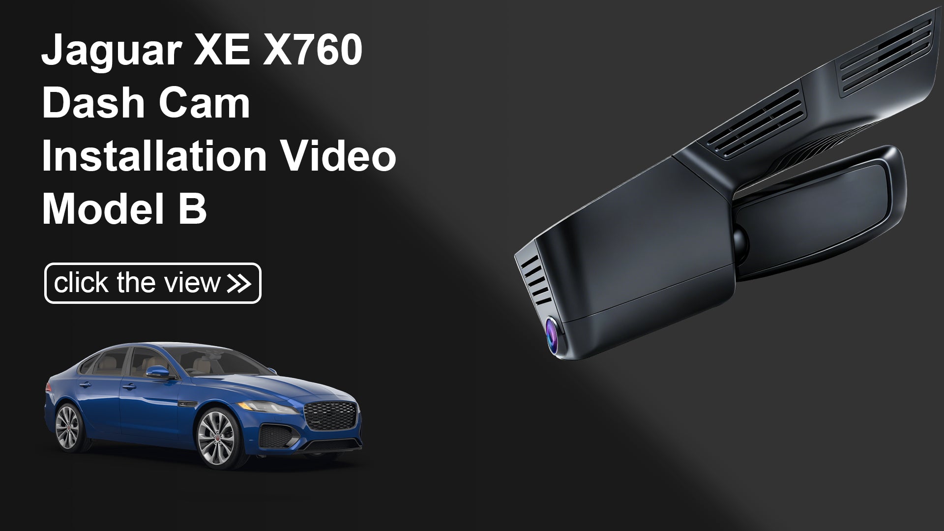 Charger la vidéo : Mangoal 4K Dash Cam for Jaguar XE XEL X760 2022-2024(Model B)