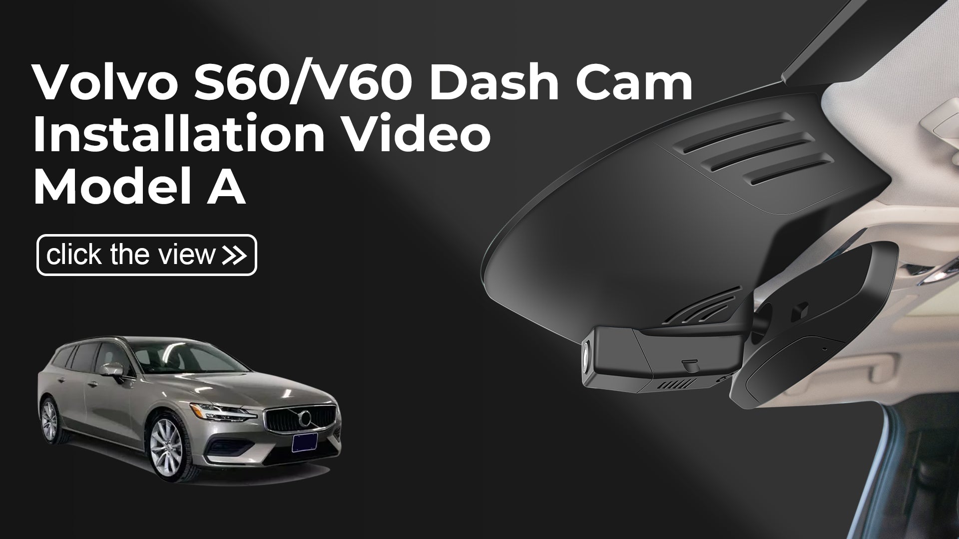 Load video: Mangoal Front 4K &amp; Rear 2K HDR Dash Cam, Dual STARVIS 2 IMX678 IMX675, for Volvo S60 V60 T5 T6 T8 B5 2019 2020 2021 2022 (Model A)
