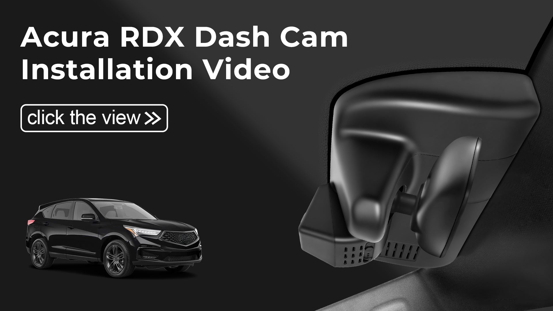 Load video: Mangoal Front 4K HDR Dash Cam STARVIS 2 for Acura RDX 2019-2025(Black)