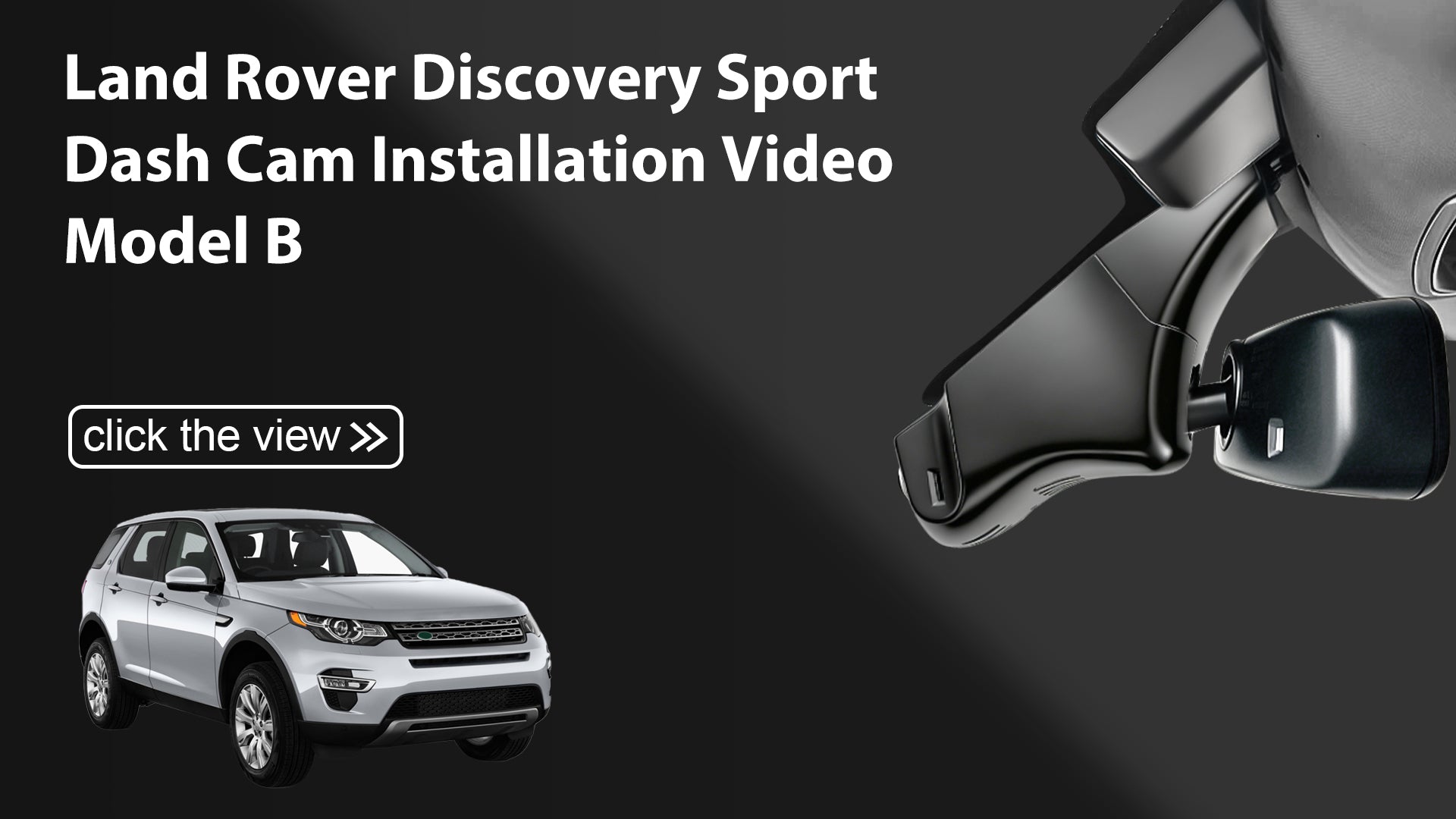 Charger la vidéo : Mangoal Front 4K HDR Dash Cam STARVIS 2 for Land Rover Discovery Sport S SE HSE R-Dynamic 2015-2019(Model B)
