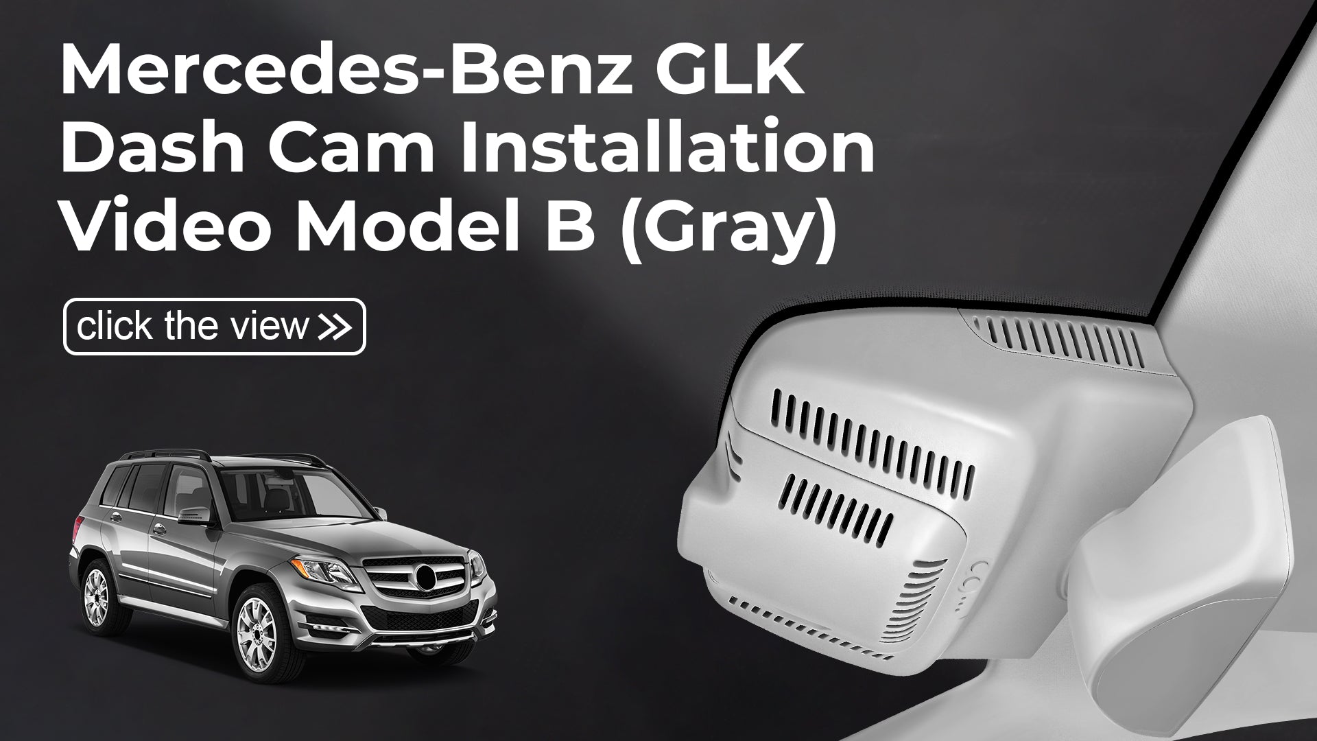 Load video: Mangoal Front 4K HDR Dash Cam STARVIS 2 for Mercedes-Benz GLK X204 2010-2015(Model B Gray)