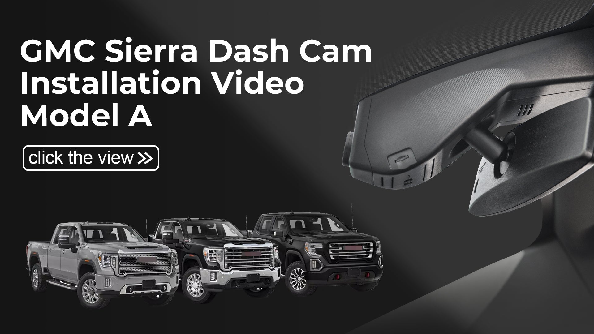 Load video: Mangoal 4K Dash Cam for GMC Sierra EV Denali 2024 2025
