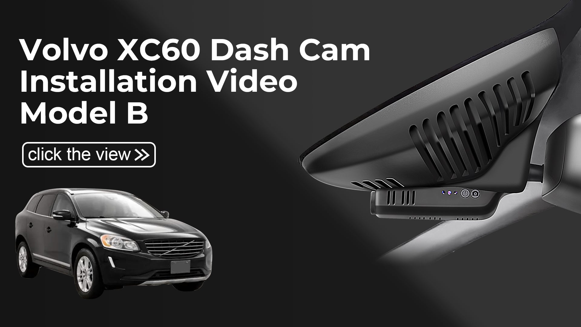 Load video: Mangoal Front 4K HDR Dash Cam STARVIS 2 IMX678 for Volvo XC60 2013 2014 2015 2016 2017(Model B)
