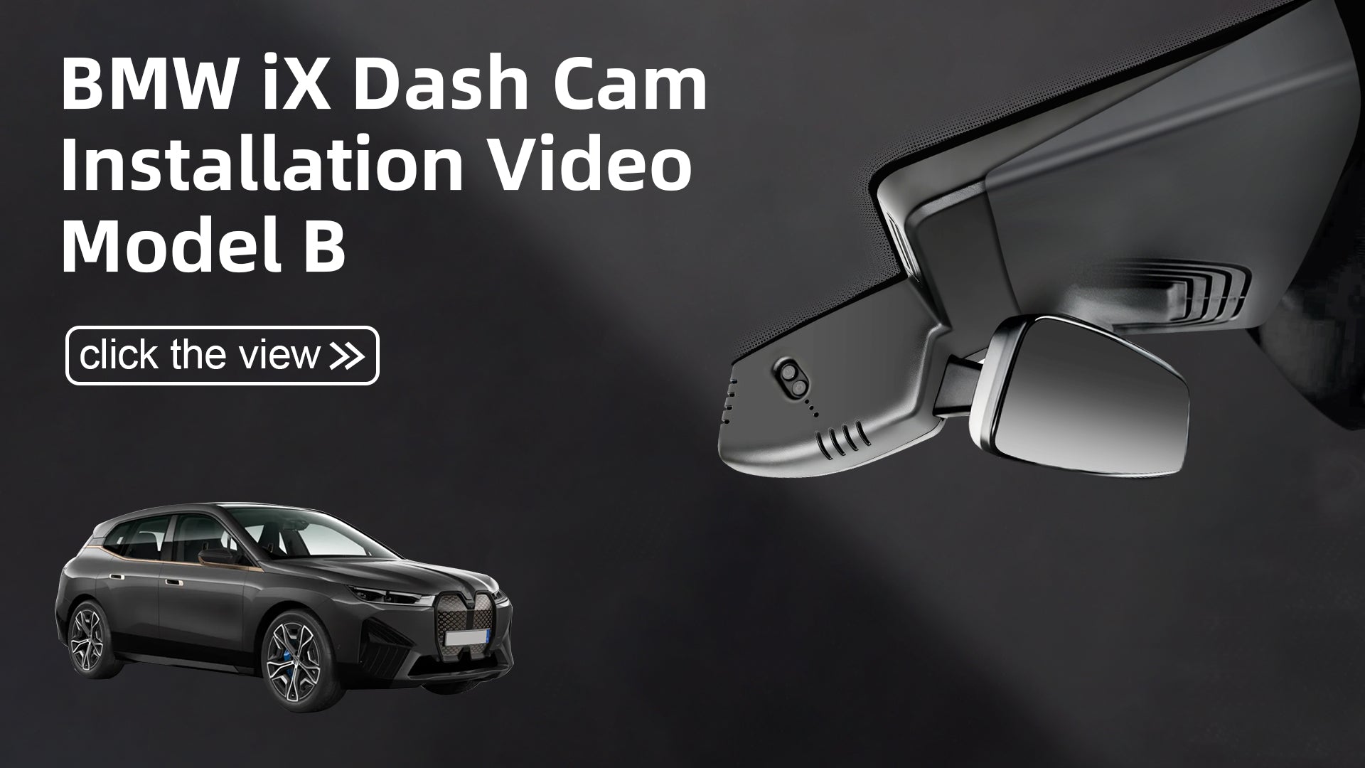 Load video: Mangoal Front 4K HDR Dash Cam STARVIS 2 IMX678 for BMW iX 2022-2026(Model B)