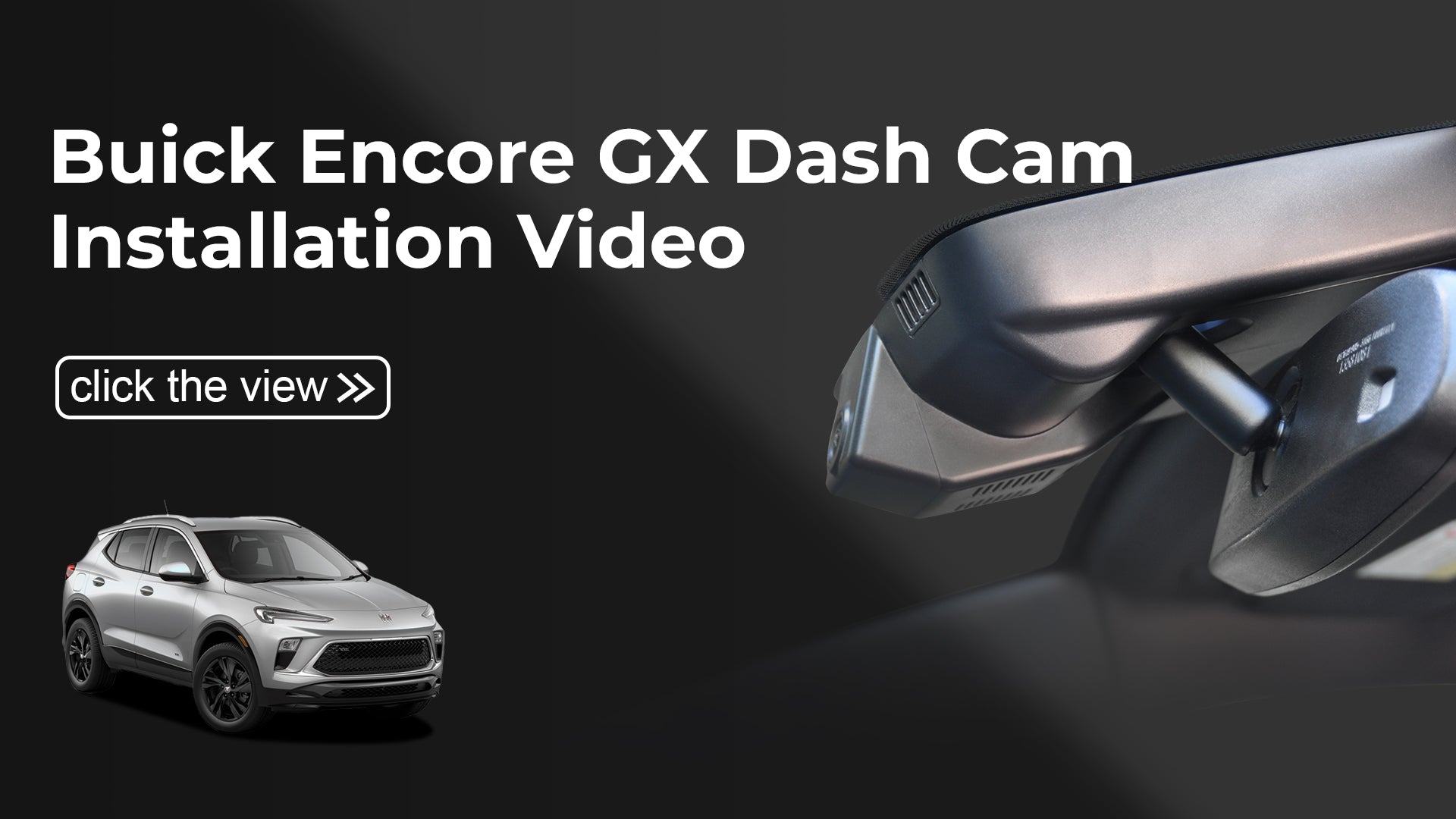 Load video: Mangoal 4K Dash Cam for Buick Encore GX 2020-2026, Not Suitable for Buick Encore