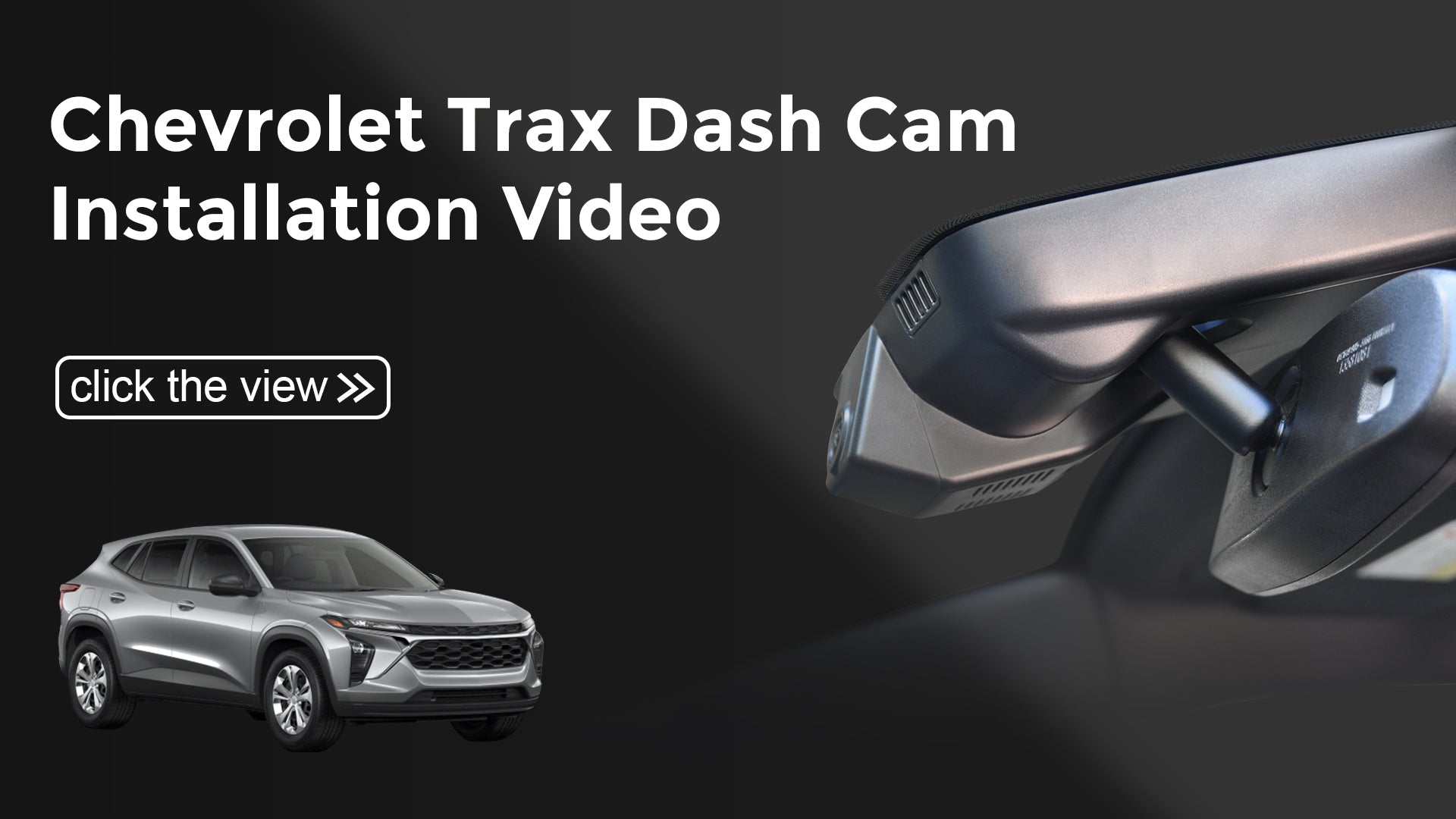Load video: Mangoal Front 4K &amp; Rear 1080P Dash Cam for Chevy Trax 2024-2026