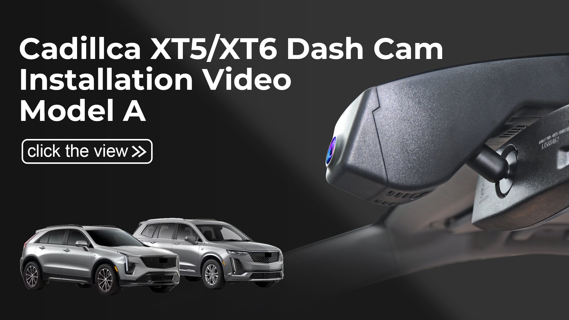 Charger la vidéo : Mangoal Front 4K HDR Dash Cam STARVIS 2 for Cadillac XT5 2017-2026, XT6 2020-2026(Model A)