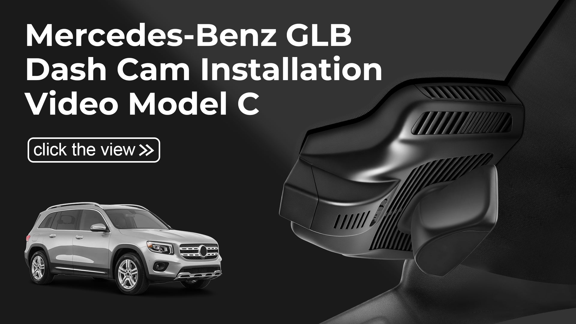 Load video: Mangoal Front 4K HDR Dash Cam STARVIS 2 for Mercedes-Benz GLB X247 2020-2023(Model C)